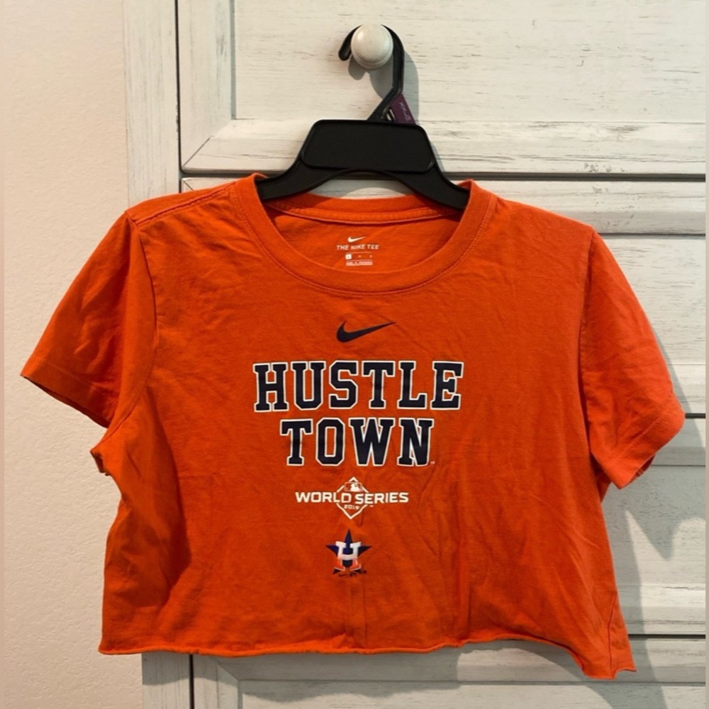 2019 Nike Houston Astros "Hustle Town" World Series T-shirt Size L